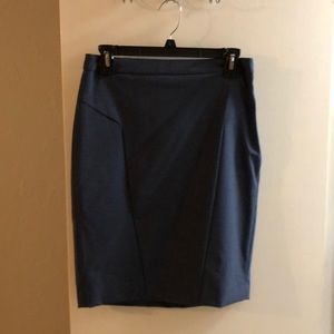 Blue heather pencil skirt
